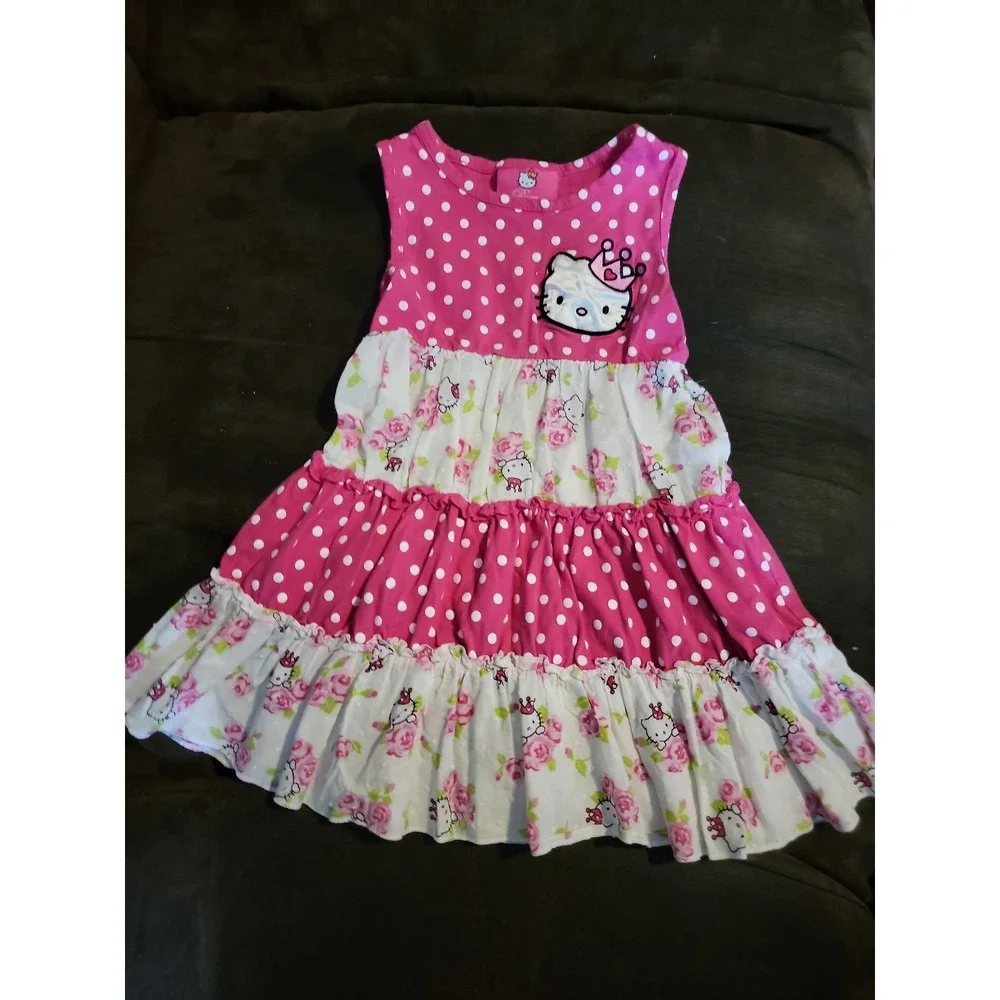 Princess hello‎ kitty pink floral dress size 4